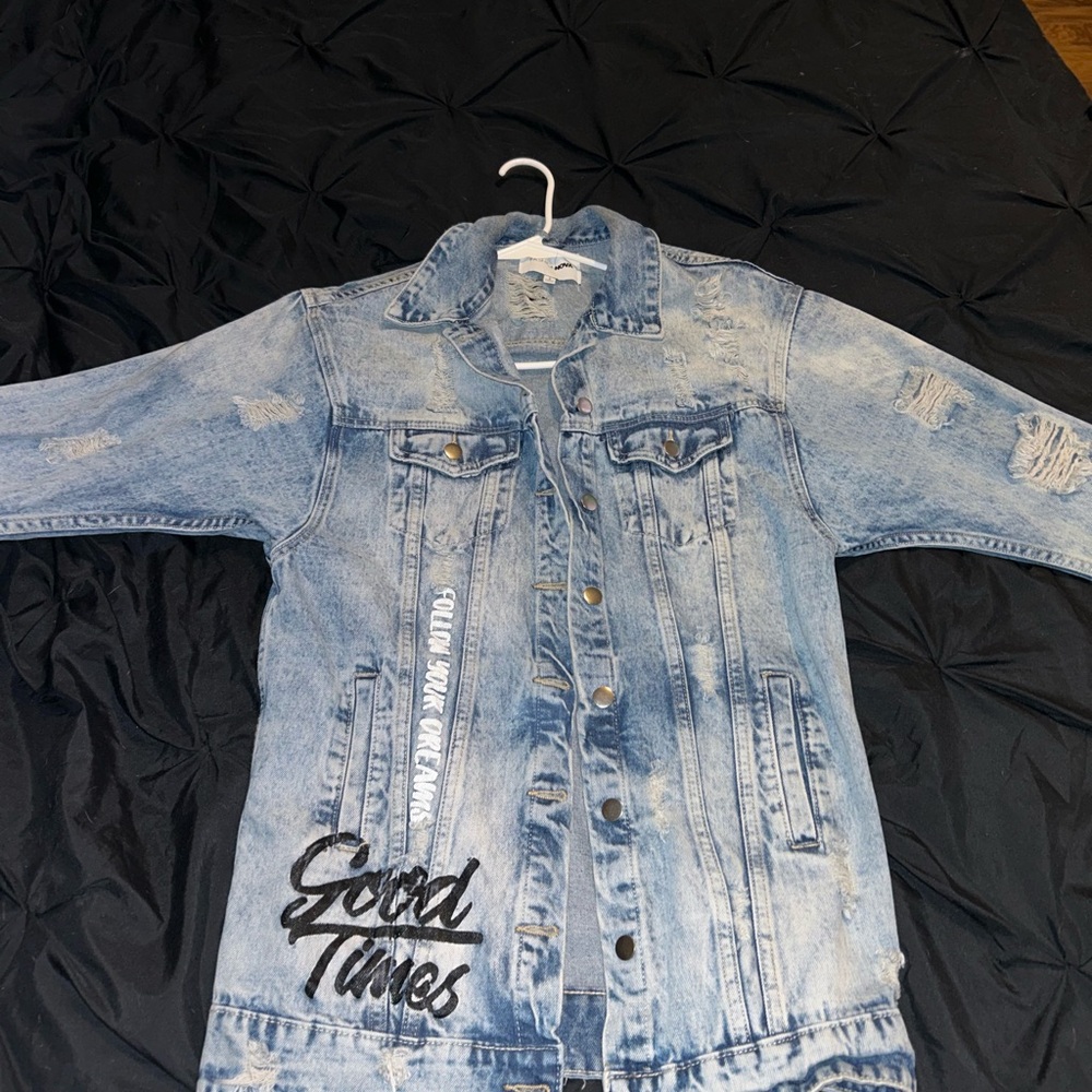 Fashion Nova Light Blue Jean Jacket